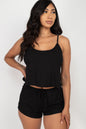 Ribbed Strappy Top & Shorts Set (CAPELLA) - Capella Apparel