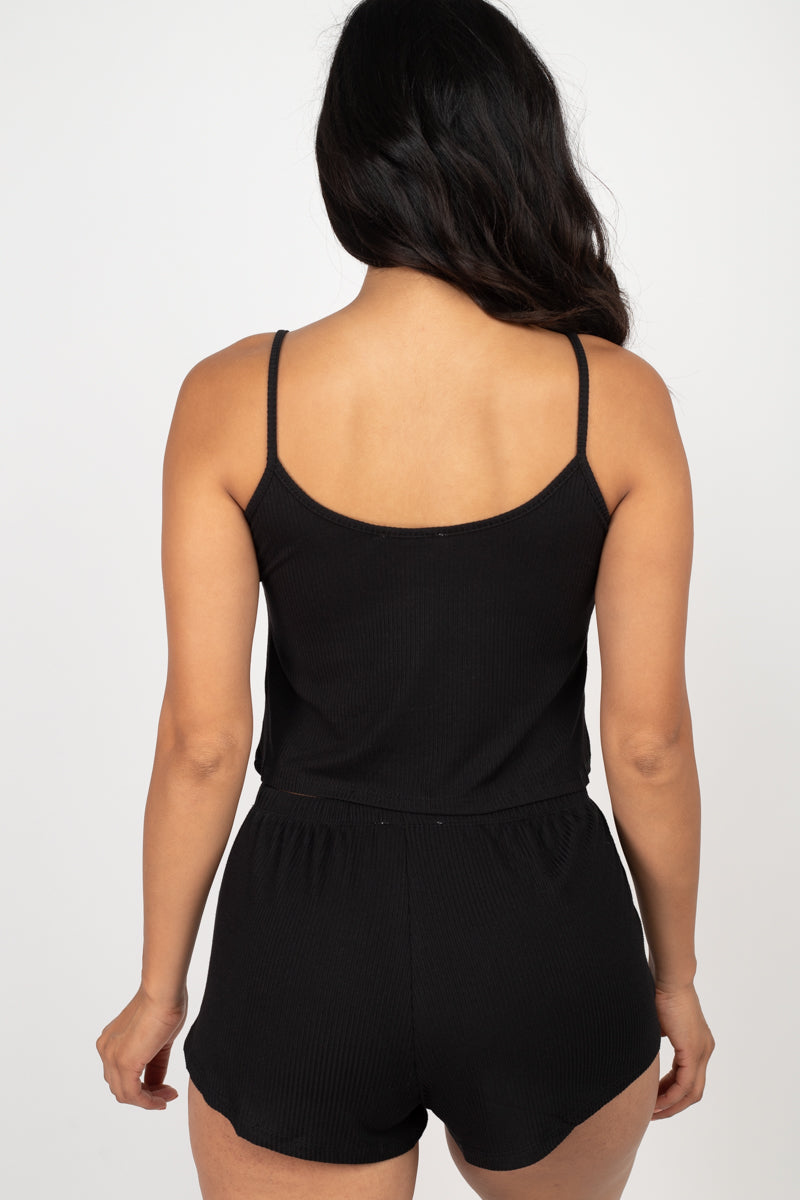 Ribbed Strappy Top & Shorts Set (CAPELLA) - Capella Apparel