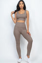 Ribbed Crop Top & Leggings Set - Wholesale Capella Apparel