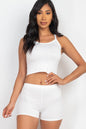 Split Back Cami Top & Shorts Set - Capella Apparel