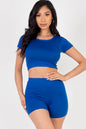 Short Sleeve Crop Top & Shorts Set (CAPELLA) - Capella Apparel