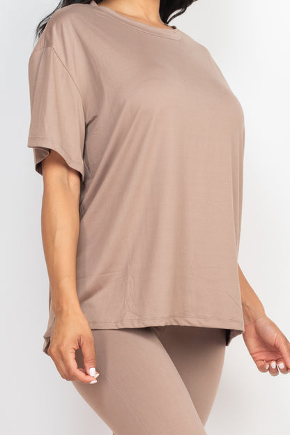 Oversized T-shirt & Leggings Set - Capella Apparel