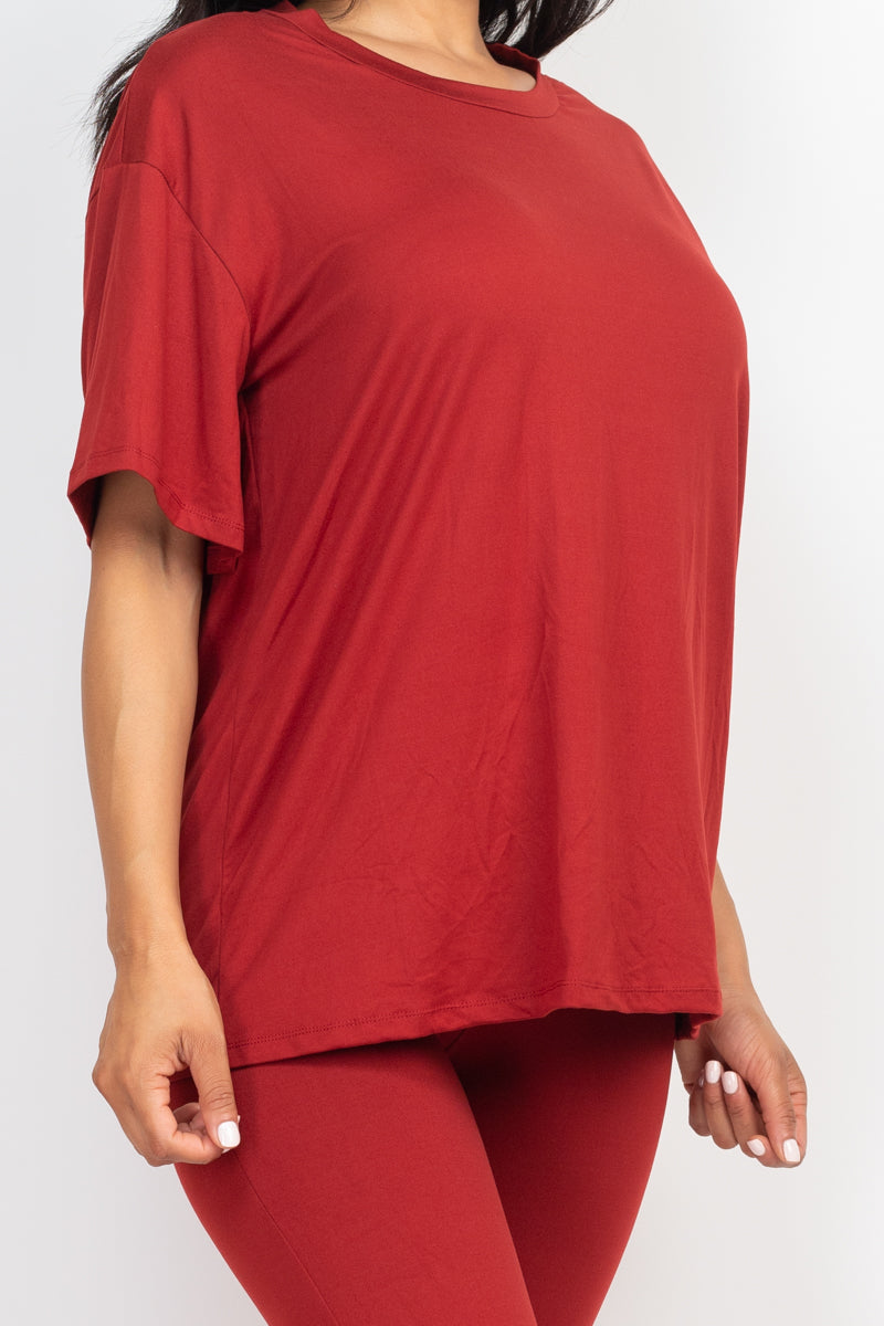 Oversized T-shirt & Leggings Set - Capella Apparel