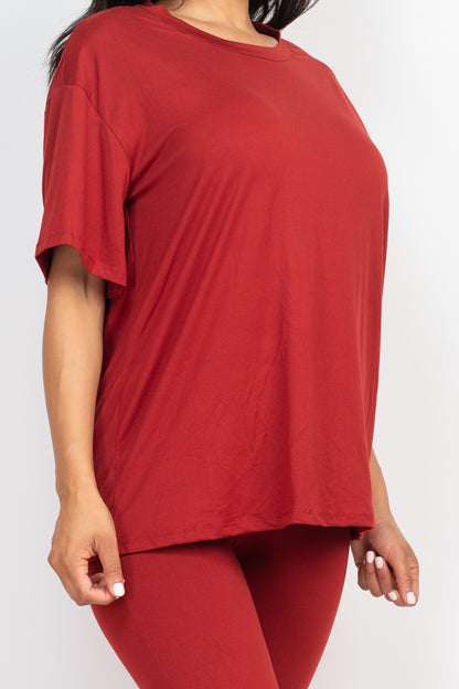 Oversized T-shirt & Leggings Set - Capella Apparel