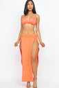 Bra top and side slit maxi skirt (CAPELLA) - Capella Apparel